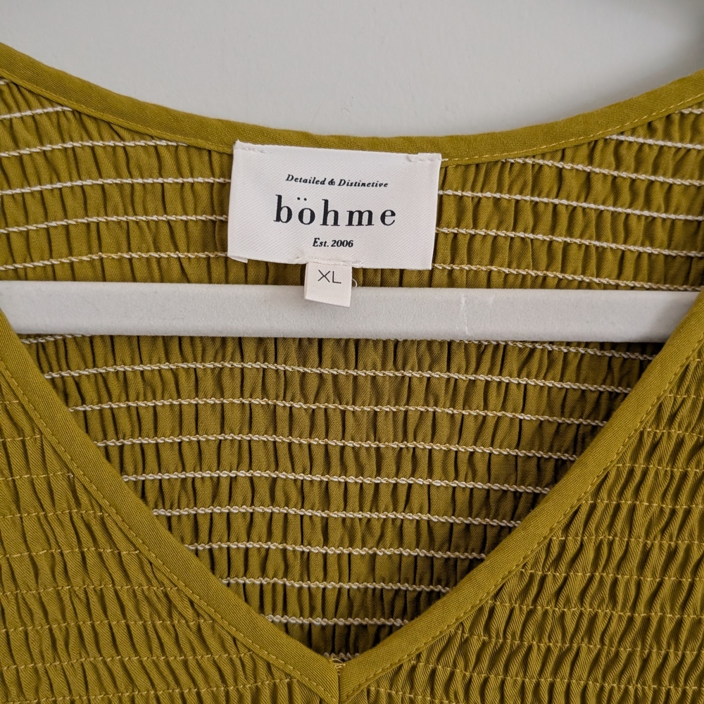 Bohme Green Long Sleeve Maxi Dress - Picture 3 of 3